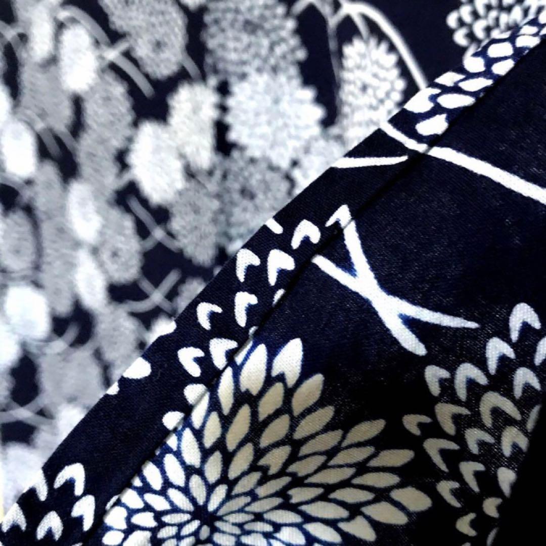 ご提案価格にてご案内です　浴衣 本染め 大菊 露芝 レトロモダン 高級浴衣 木綿