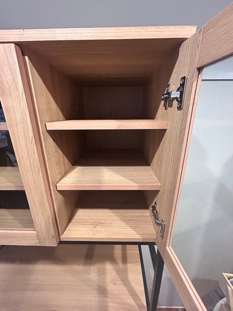 【ニトリ・送料込】ヴィンテージテイストのごみ箱上ラック ワイド(NA)