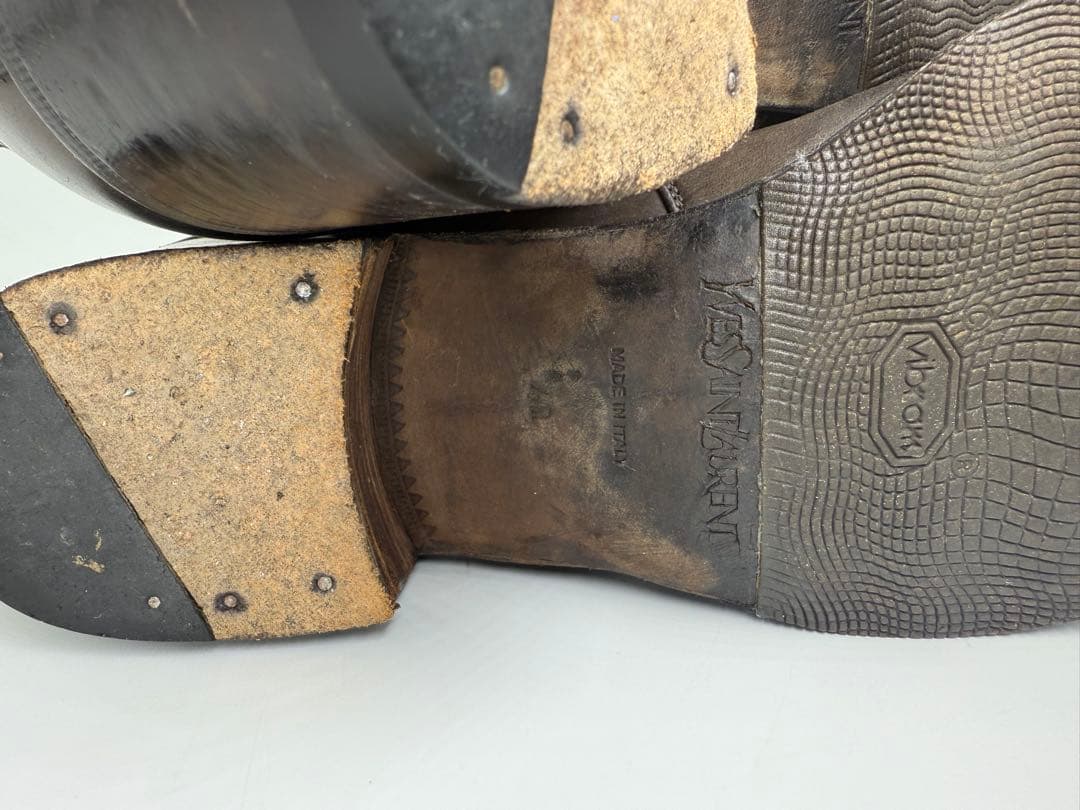 【サイズ40】サンローラン/ロイ/ジョニー/YSL/ブーツ/ヒール/メンズ/パリ