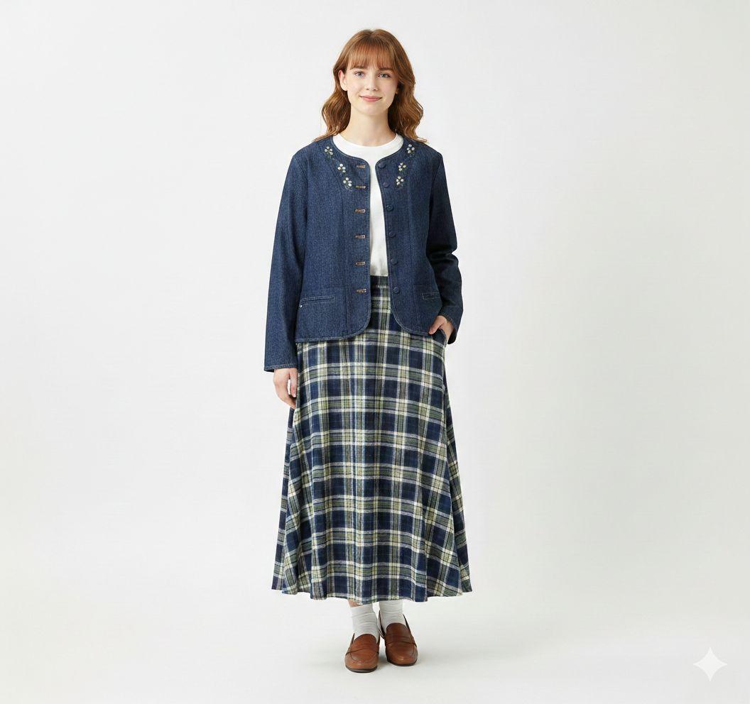 MademoiselleNONNON 花刺繍モンサンミッシェルジャケット