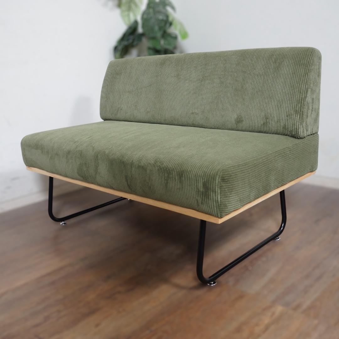 送料無料【新品訳あり】幅105cm コーデュロイ生地 2P ソファ　アウトレット