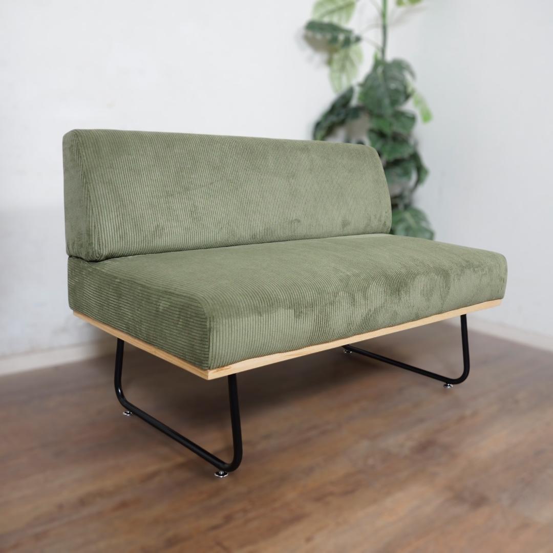 送料無料【新品訳あり】幅105cm コーデュロイ生地 2P ソファ　アウトレット