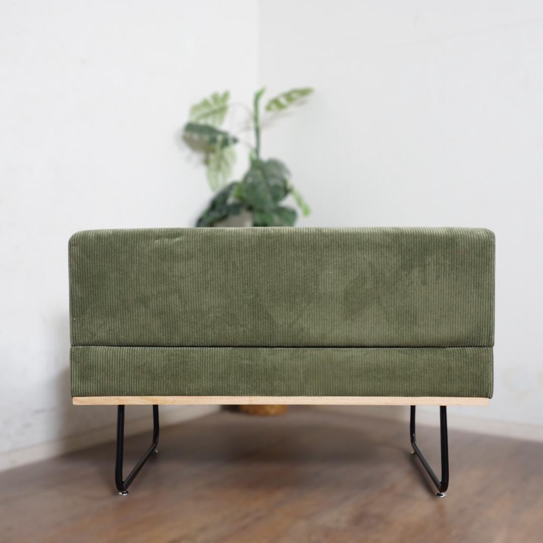 送料無料【新品訳あり】幅105cm コーデュロイ生地 2P ソファ　アウトレット