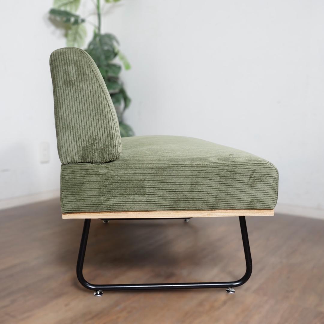 送料無料【新品訳あり】幅105cm コーデュロイ生地 2P ソファ　アウトレット