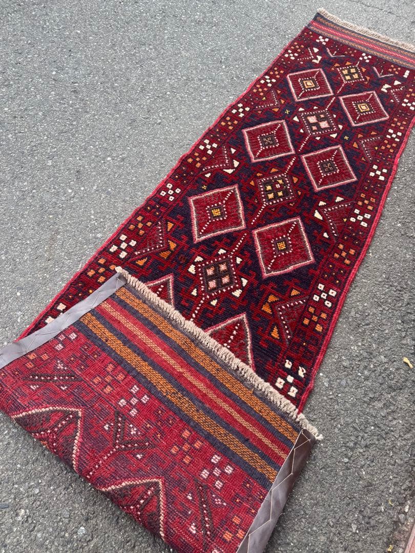 ペルシャ 手作り ランナー ラグ