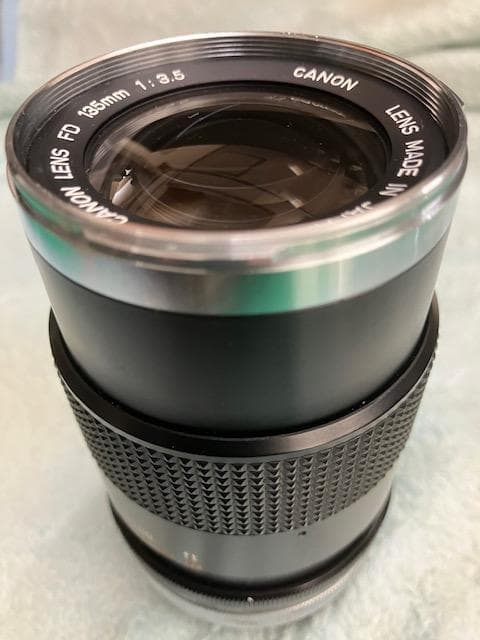 キャノン 135mm 望遠レンズ 一眼レフフィルムカメラ用 +レンズフィルタ