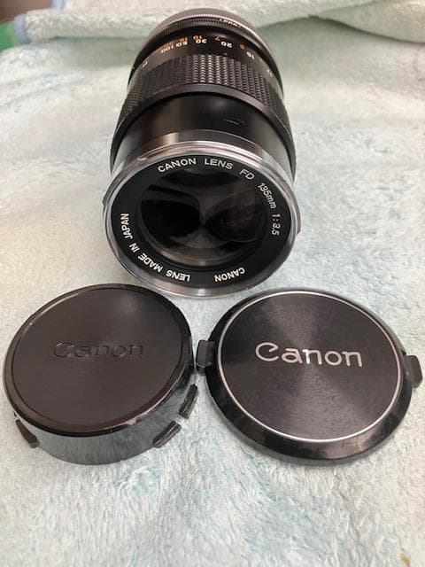 キャノン 135mm 望遠レンズ 一眼レフフィルムカメラ用 +レンズフィルタ