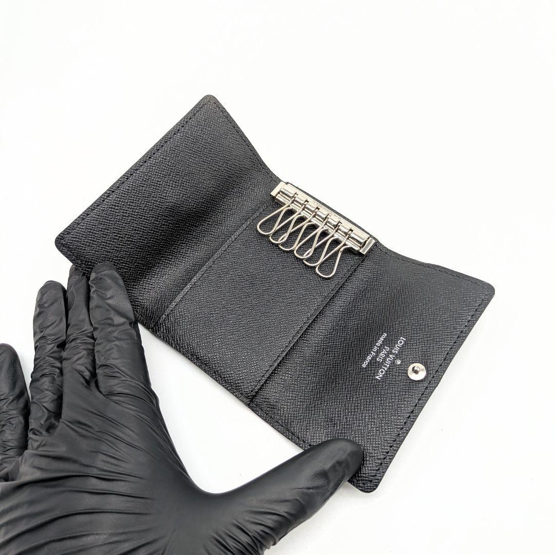 【現行モデル極美品】ミュルティクレ6 ダミエ・グラフィット キーケース 6連