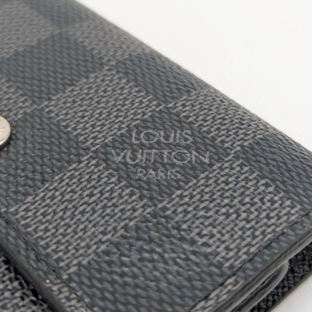 【現行モデル極美品】ミュルティクレ6 ダミエ・グラフィット キーケース 6連