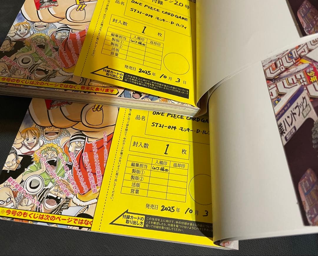 ワンピースマガジン20号　プロモカード付録付き