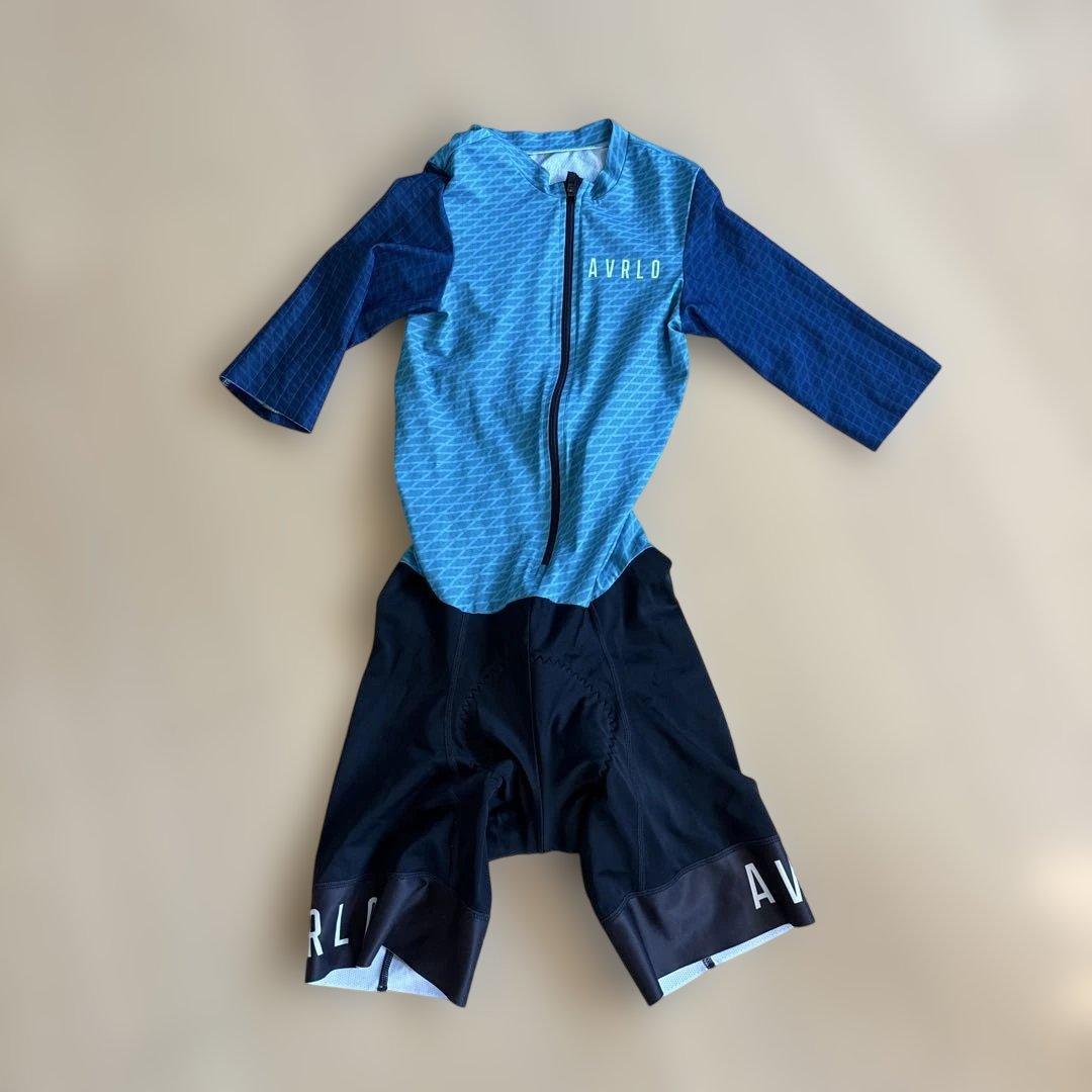 AWRLO トライアスロンウェア 青/黒 半袖