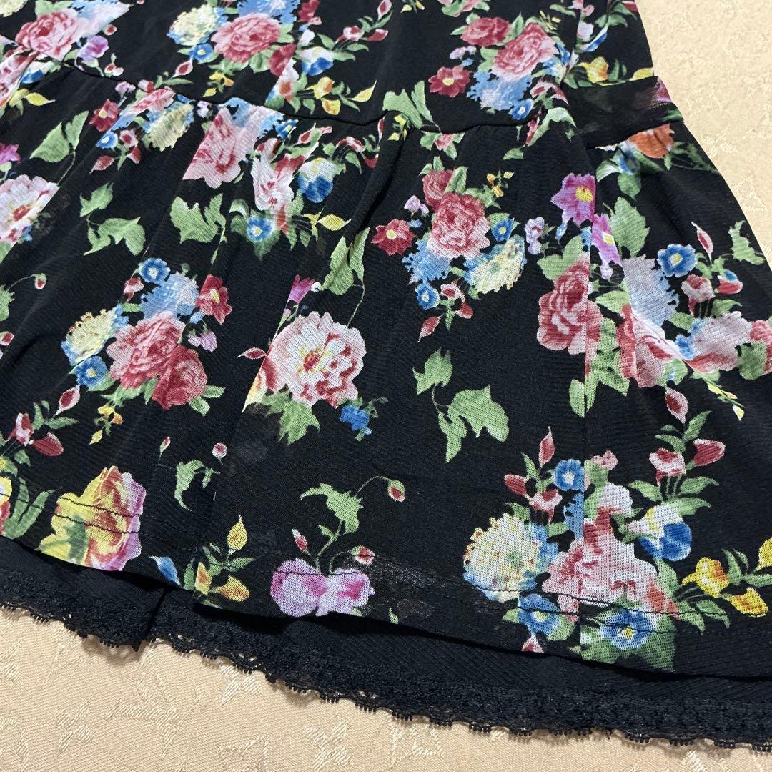 ミッキー様【新品】スーパービューティー♡パワーネットワンピース42♡ブラック