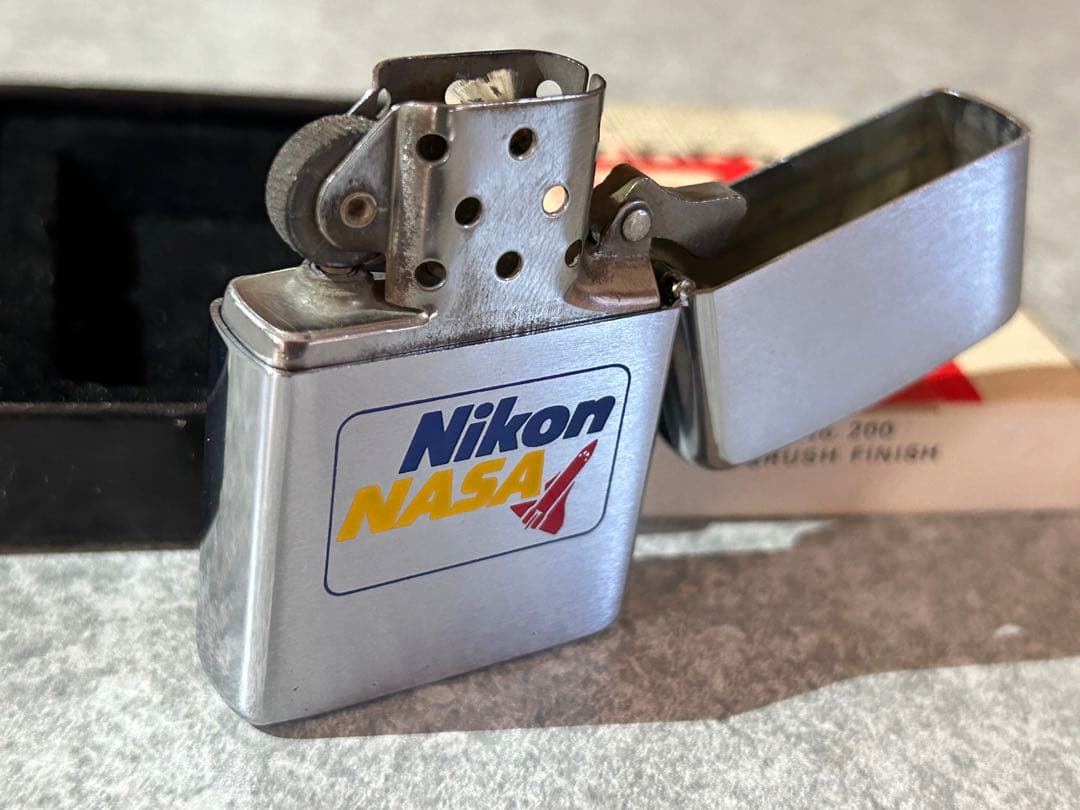 ビンテージzippo 1980年 Nikon & NASA スペースシャトル