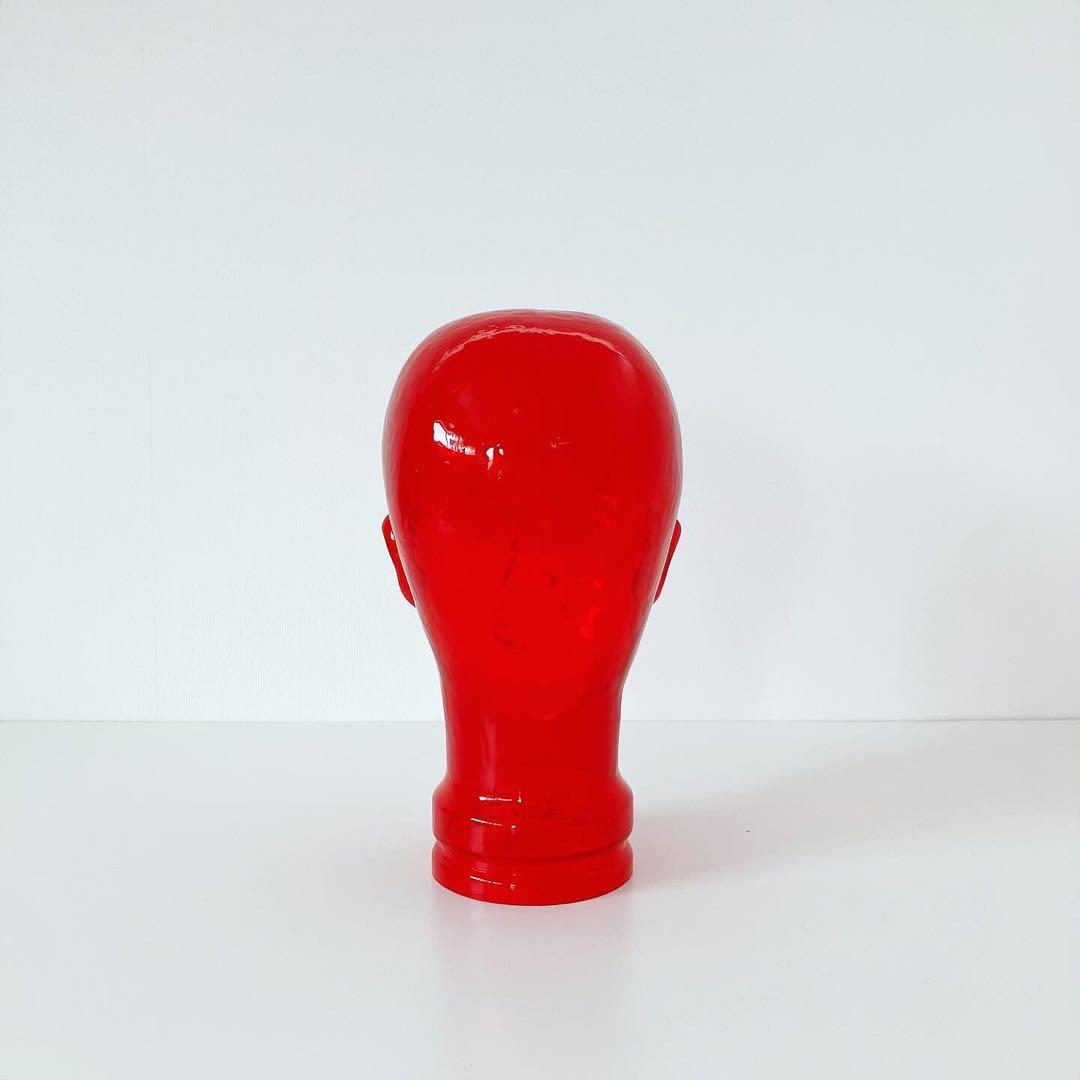 ガラスヘッド　マネキン　ミッドセンチュリー　ビンテージ雑貨　オブジェ　レトロ