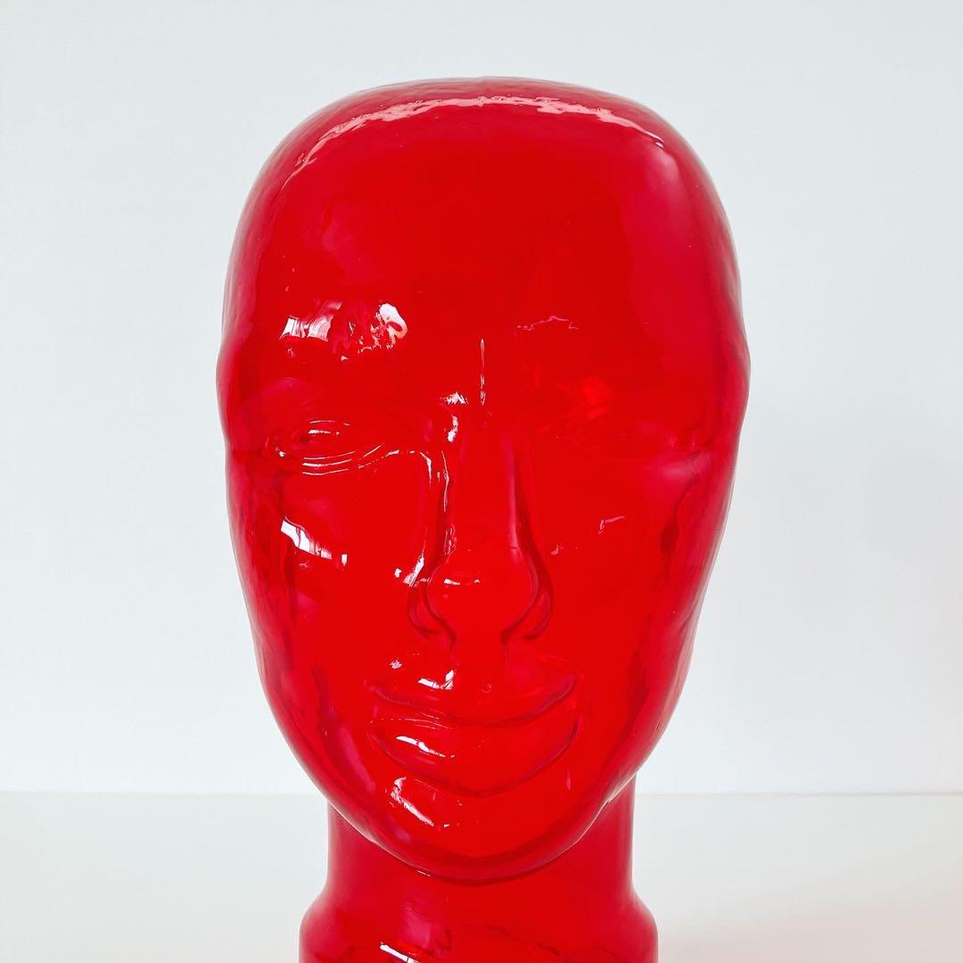 ガラスヘッド　マネキン　ミッドセンチュリー　ビンテージ雑貨　オブジェ　レトロ