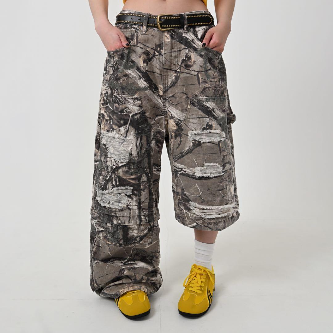 リアルツリーダメージ2WAYパンツ Sサイズ