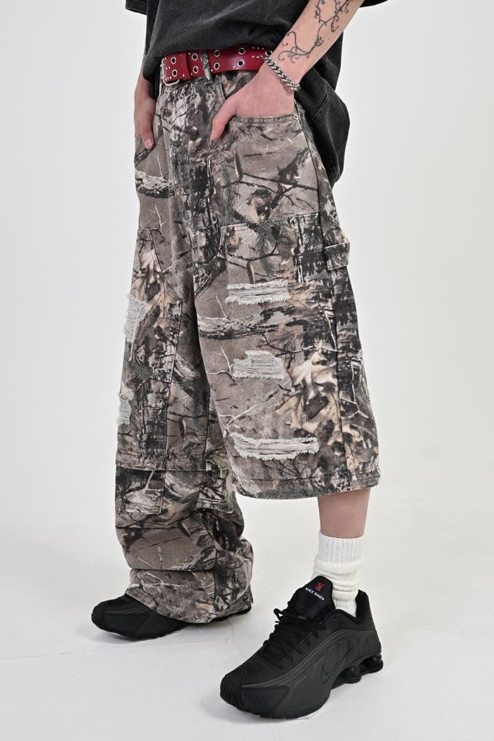 リアルツリーダメージ2WAYパンツ Sサイズ