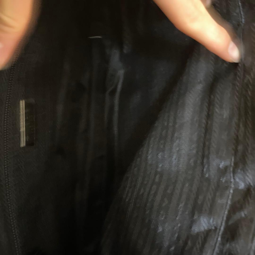 コ*チ様 90s PRADA ブラック ナイロン ハンドバッグ　old ノームコ