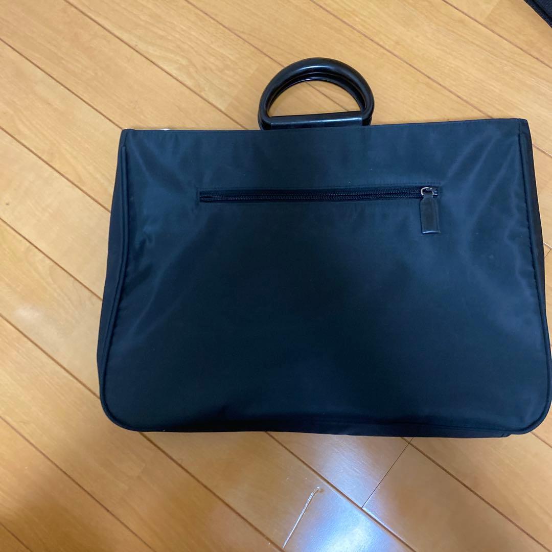 コ*チ様 90s PRADA ブラック ナイロン ハンドバッグ　old ノームコ