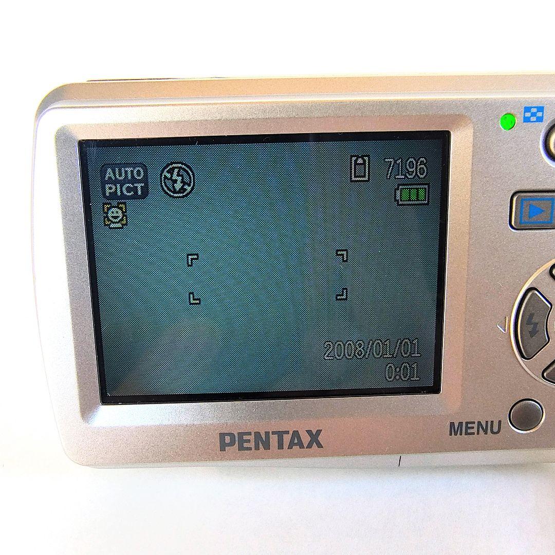 【完動品】PENTAX Optio E60 コンパクトデジタルカメラ備品付き