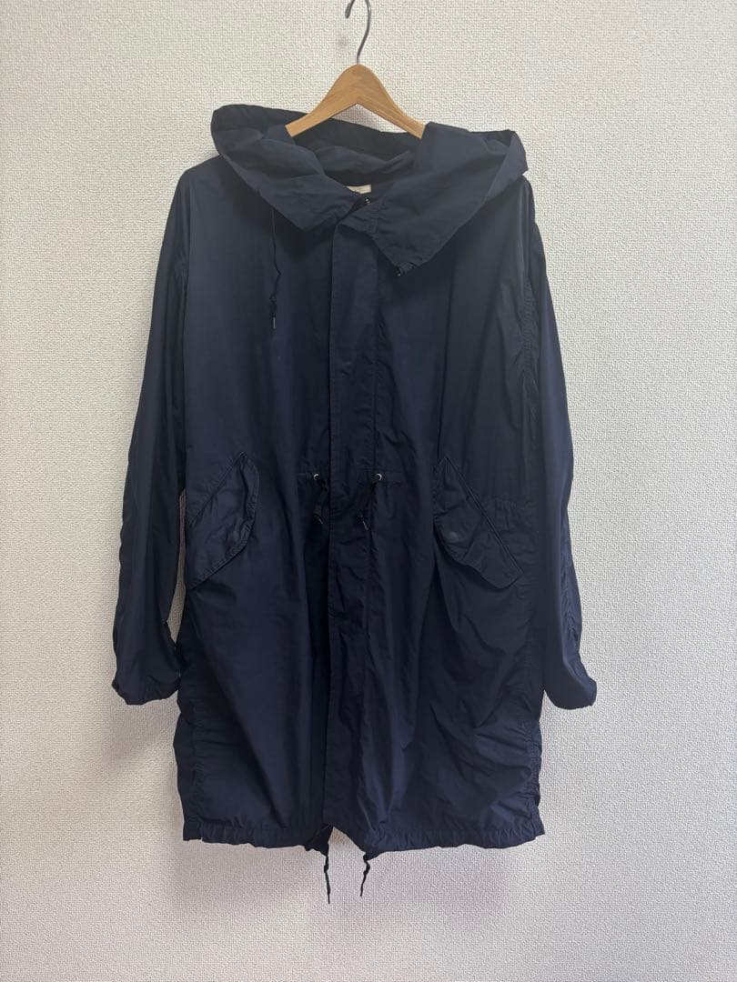 COMOLI ネイビーモッズコート 14S-04002