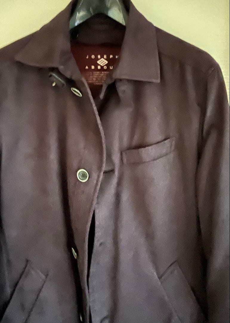 JOSEPH ABBOUD ダウンライナー付2WAYスウェードダウン ブルゾン