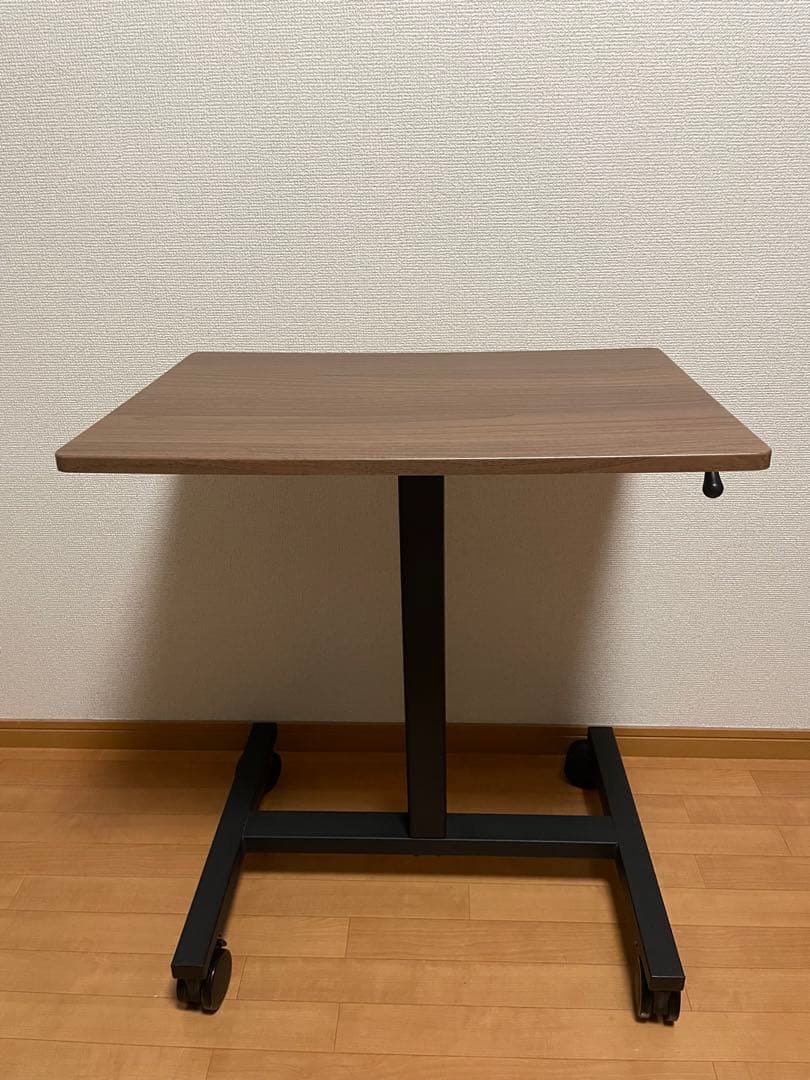 【ニトリ】昇降デスク（テン 60 MBR/BK）　スタンディング 机 ガス式