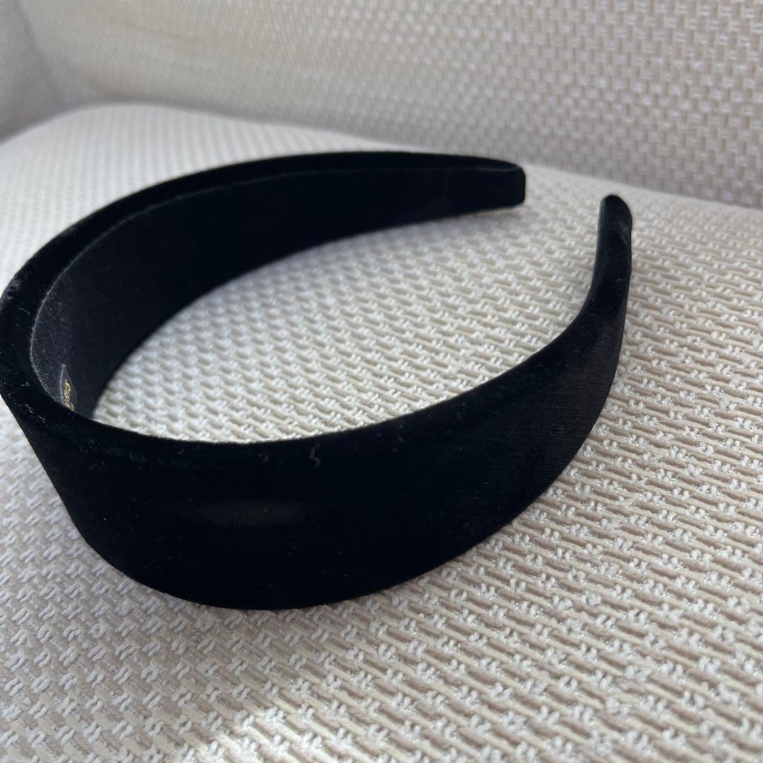 アレクサンドルドゥパリ　ベロアカチューシャ　THB-18554-40 ブラック