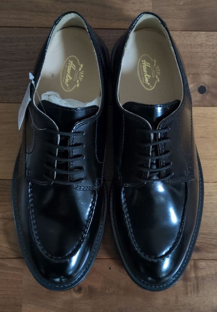 ◆新品◆【HAWKINS】革靴 Uチップ BLACK 本革 26.0cm