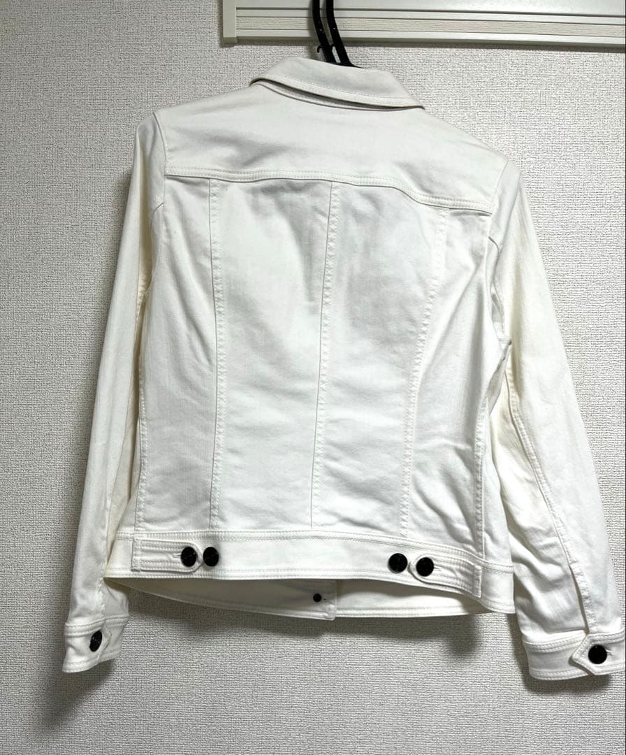 808XL バーバリー デニム ジャケット 白 ノバチェック 大きいサイズ