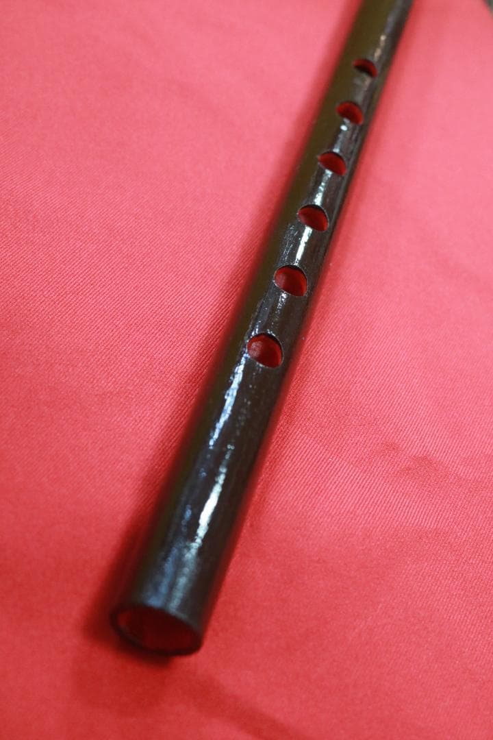 沖縄県産　琉球横笛　竹製（G♯調）音の高さになります。手工品　新品未使用