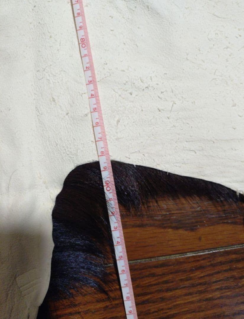 ヤギ　毛皮　ラグ　約70×90cm　ウサギの毛皮 管理番号3