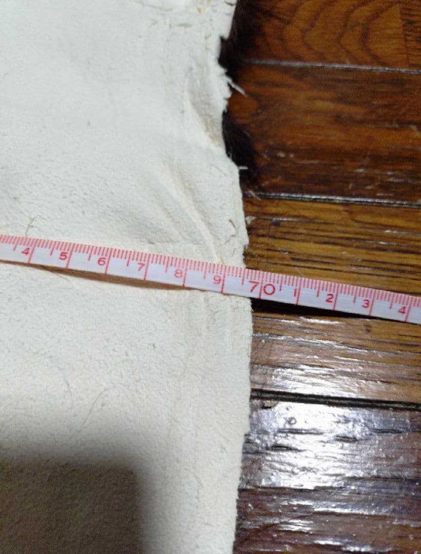 ヤギ　毛皮　ラグ　約70×90cm　ウサギの毛皮 管理番号3