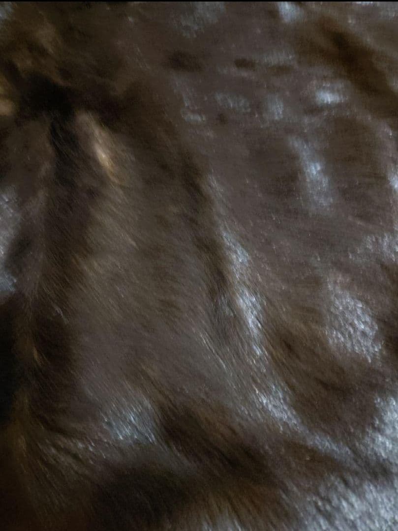 ヤギ　毛皮　ラグ　約70×90cm　ウサギの毛皮 管理番号3