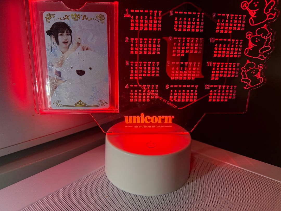 UNICON 文山雪華選手ライブカード　LEDアクリルスタンド カレンダー付き