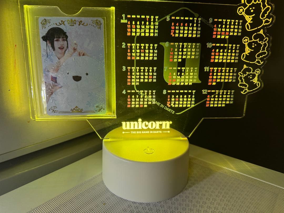 UNICON 文山雪華選手ライブカード　LEDアクリルスタンド カレンダー付き