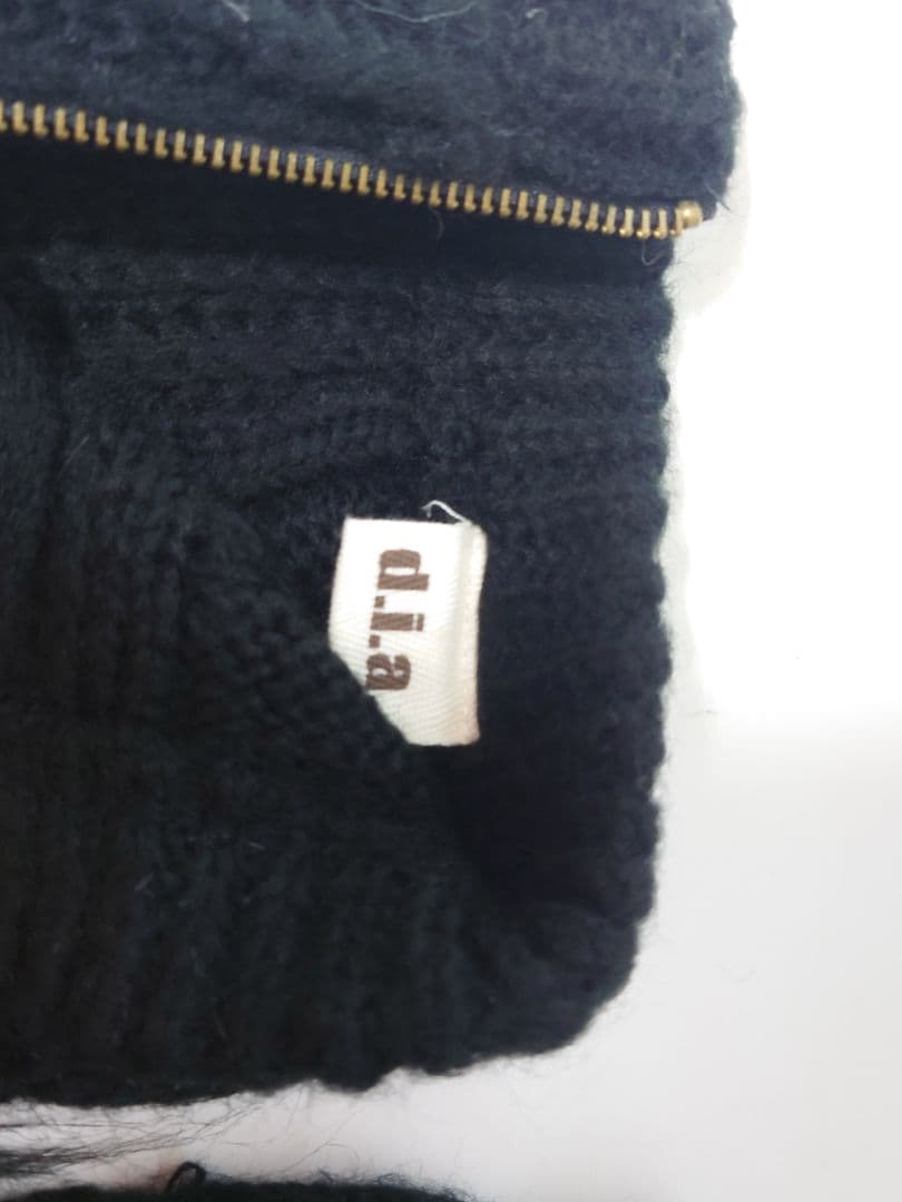 【Y2K】d.i.aレッグウォーマー　BLACK　ふわふわ