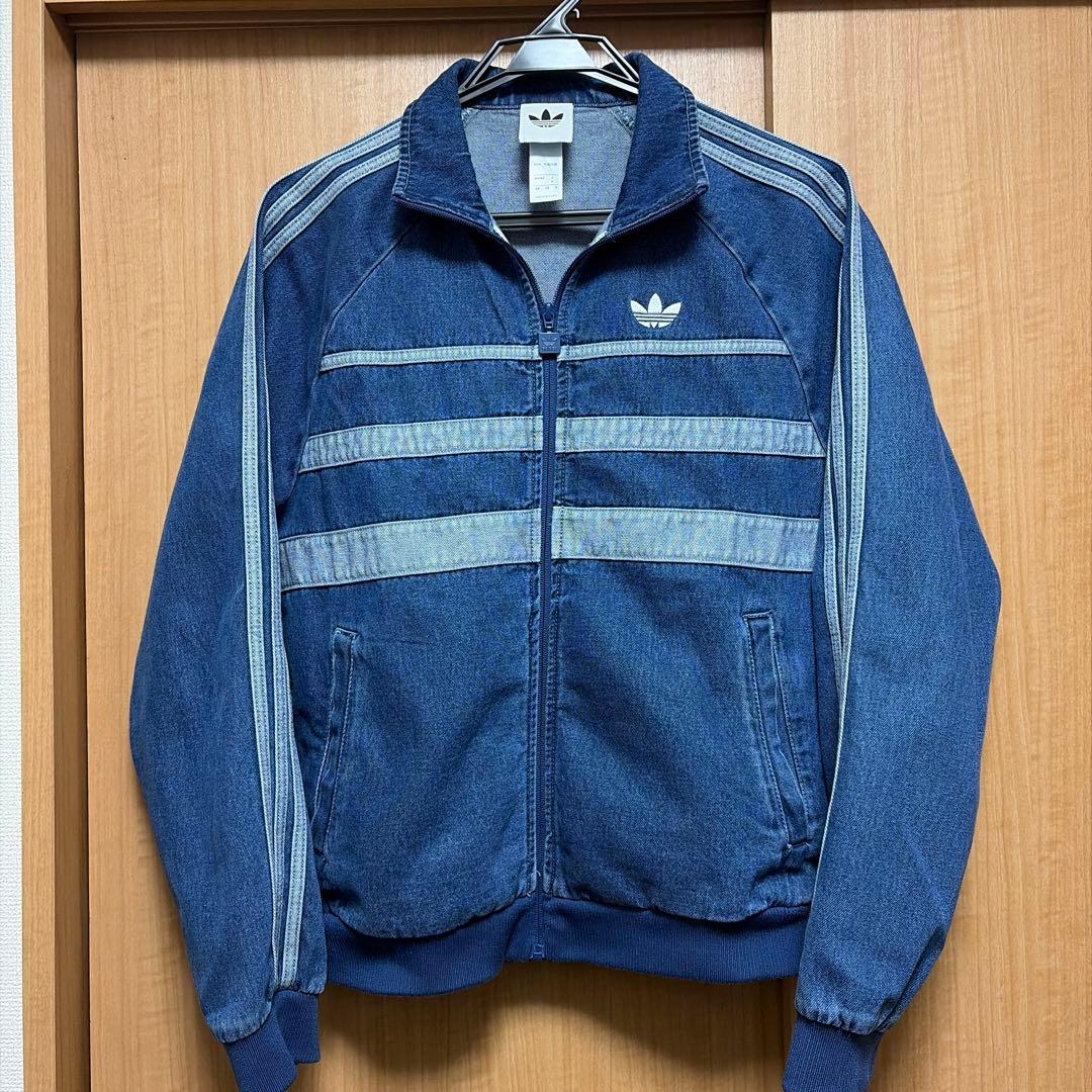 adidas アディカラー ファーストブルー デニム トラックトップ