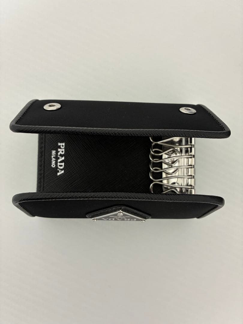 PRADA ブラック ナイロン キーケース