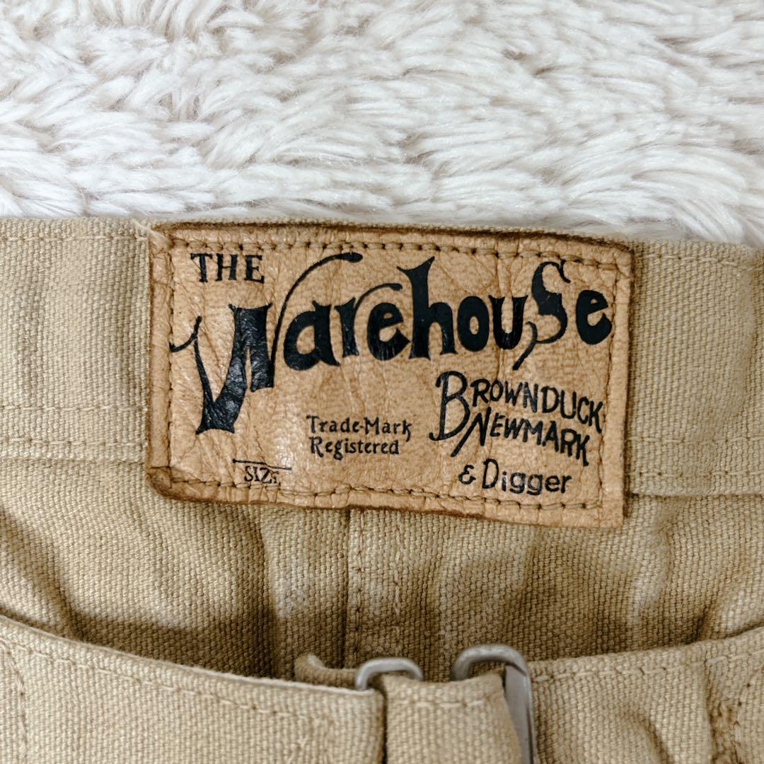 【名作】ダック地 Warehouse ウエアハウス サスペンダー シンチバック