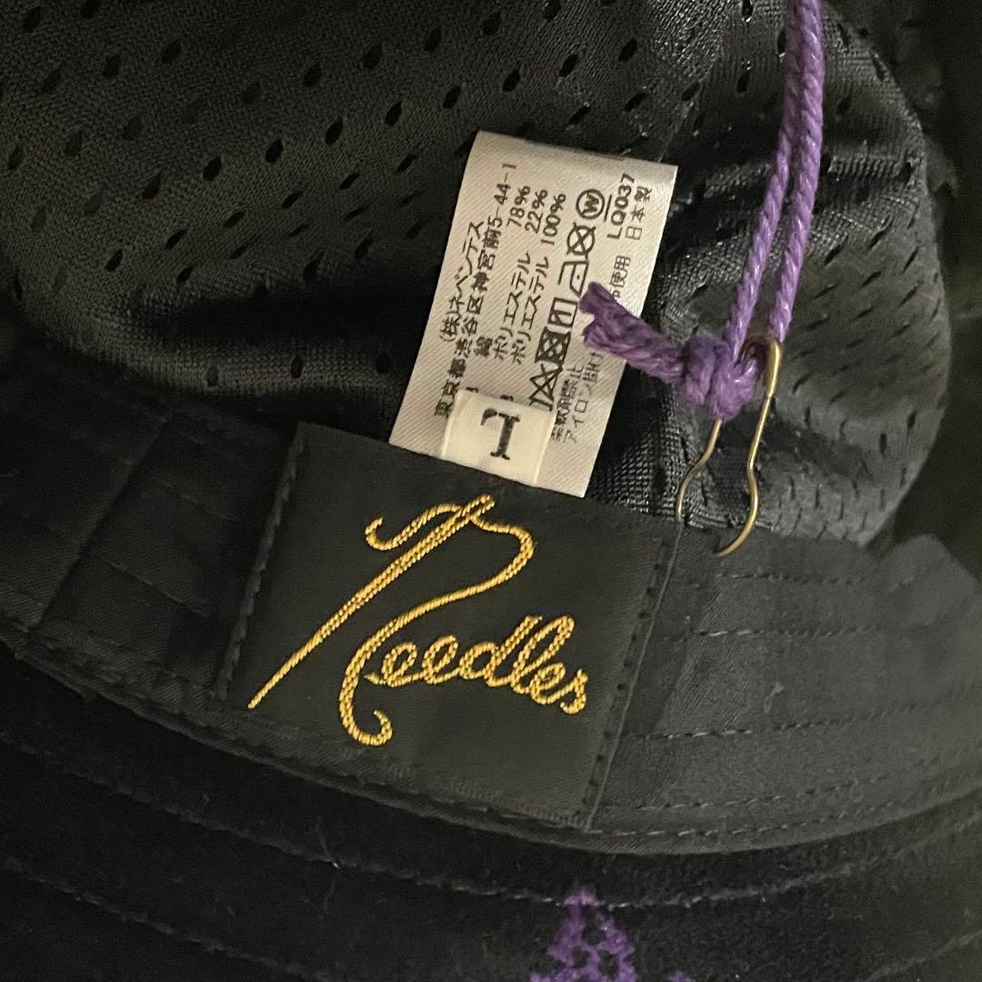 タグ付き Needles パピヨン総柄　バミューダハット　L