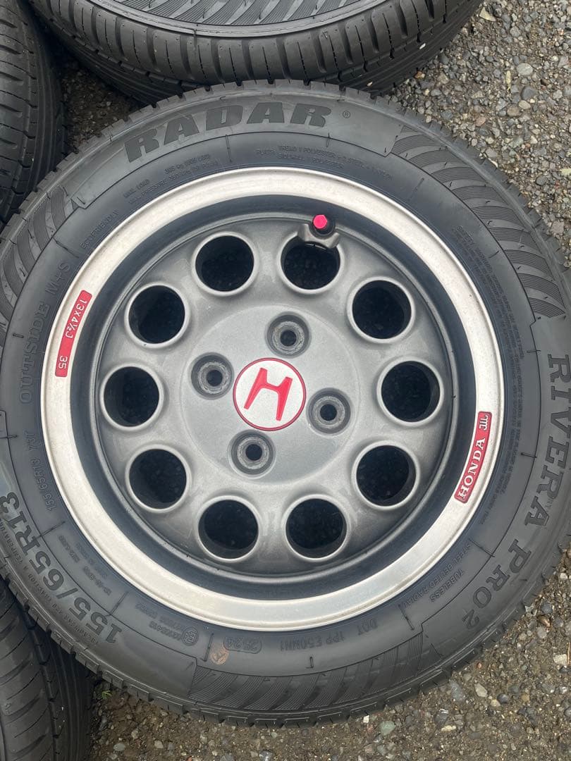 白猫　ホンダ　ビート　純正ホイール4本セット