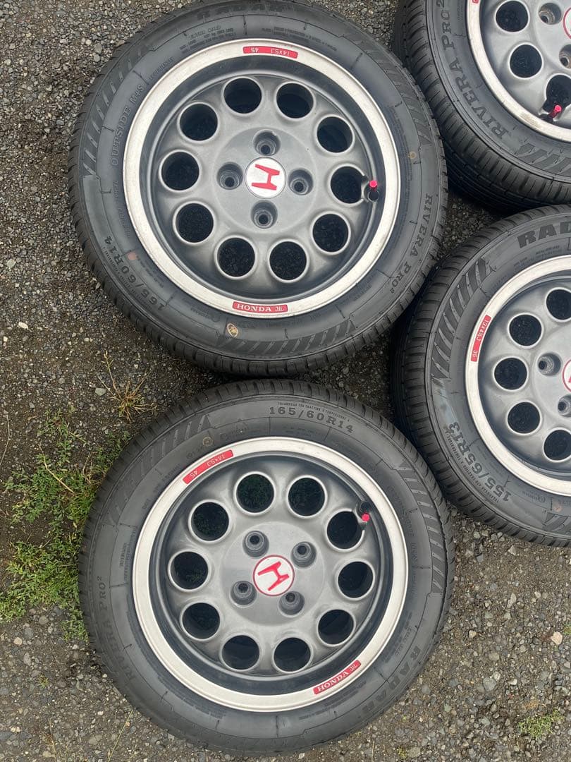 白猫　ホンダ　ビート　純正ホイール4本セット