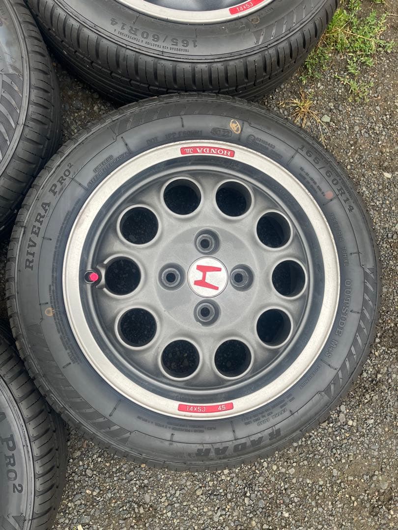 白猫　ホンダ　ビート　純正ホイール4本セット