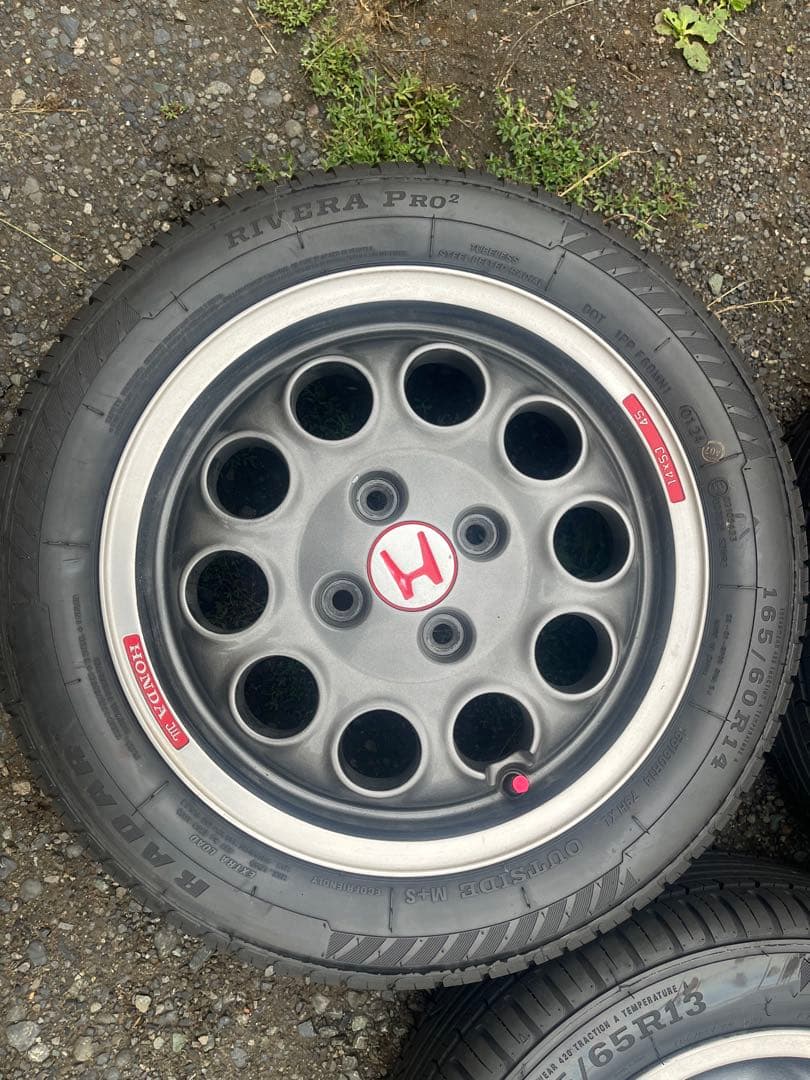 白猫　ホンダ　ビート　純正ホイール4本セット