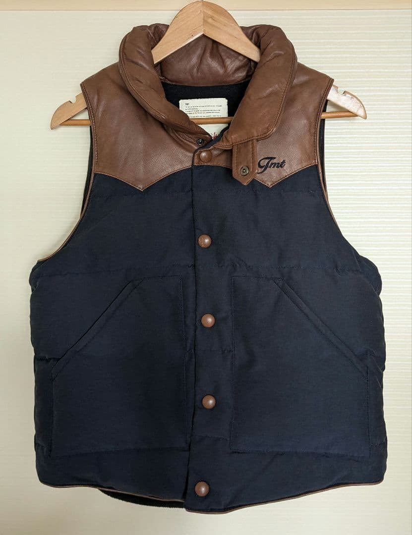 ゆーきー様　TMT レザー ダウンベスト ラムレザー ビンテージ