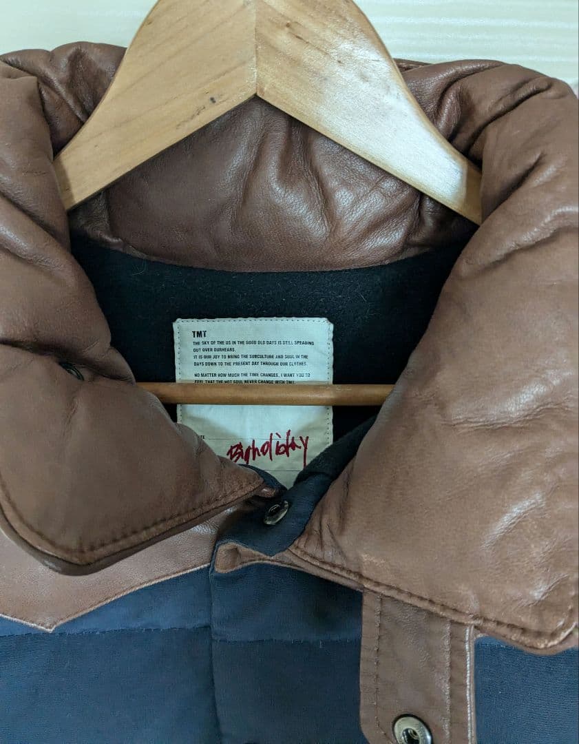 ゆーきー様　TMT レザー ダウンベスト ラムレザー ビンテージ