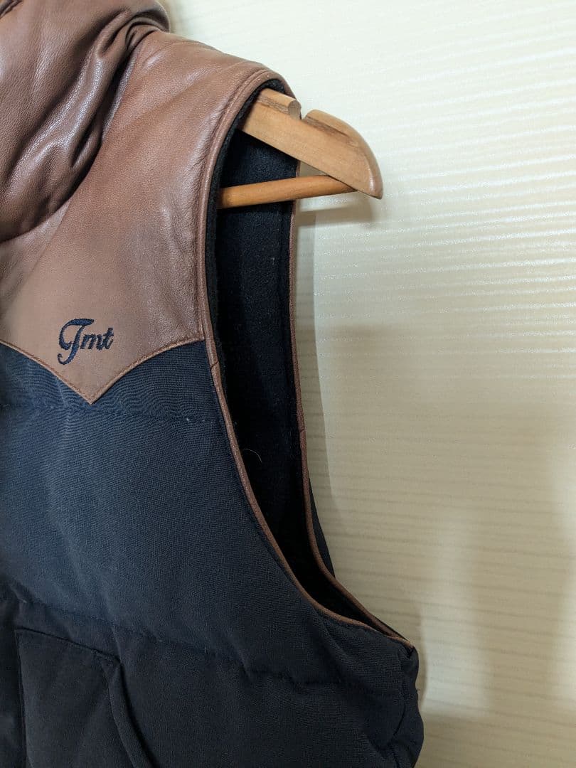 ゆーきー様　TMT レザー ダウンベスト ラムレザー ビンテージ