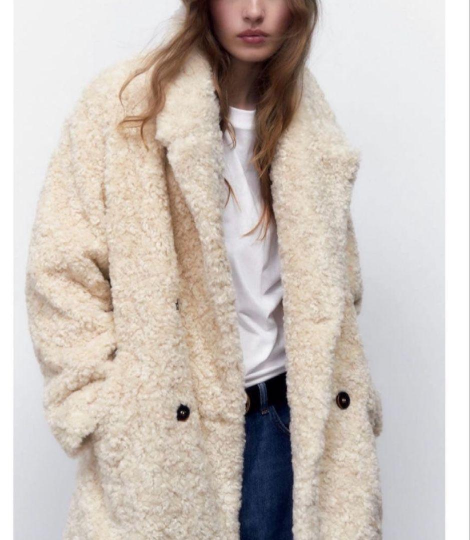 ZARA プードル ファーコート