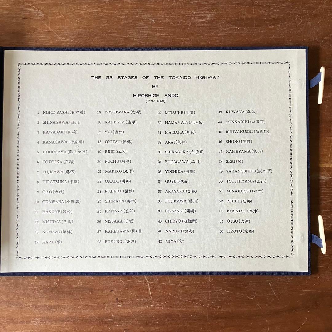 広重　東海道五十三次 版画